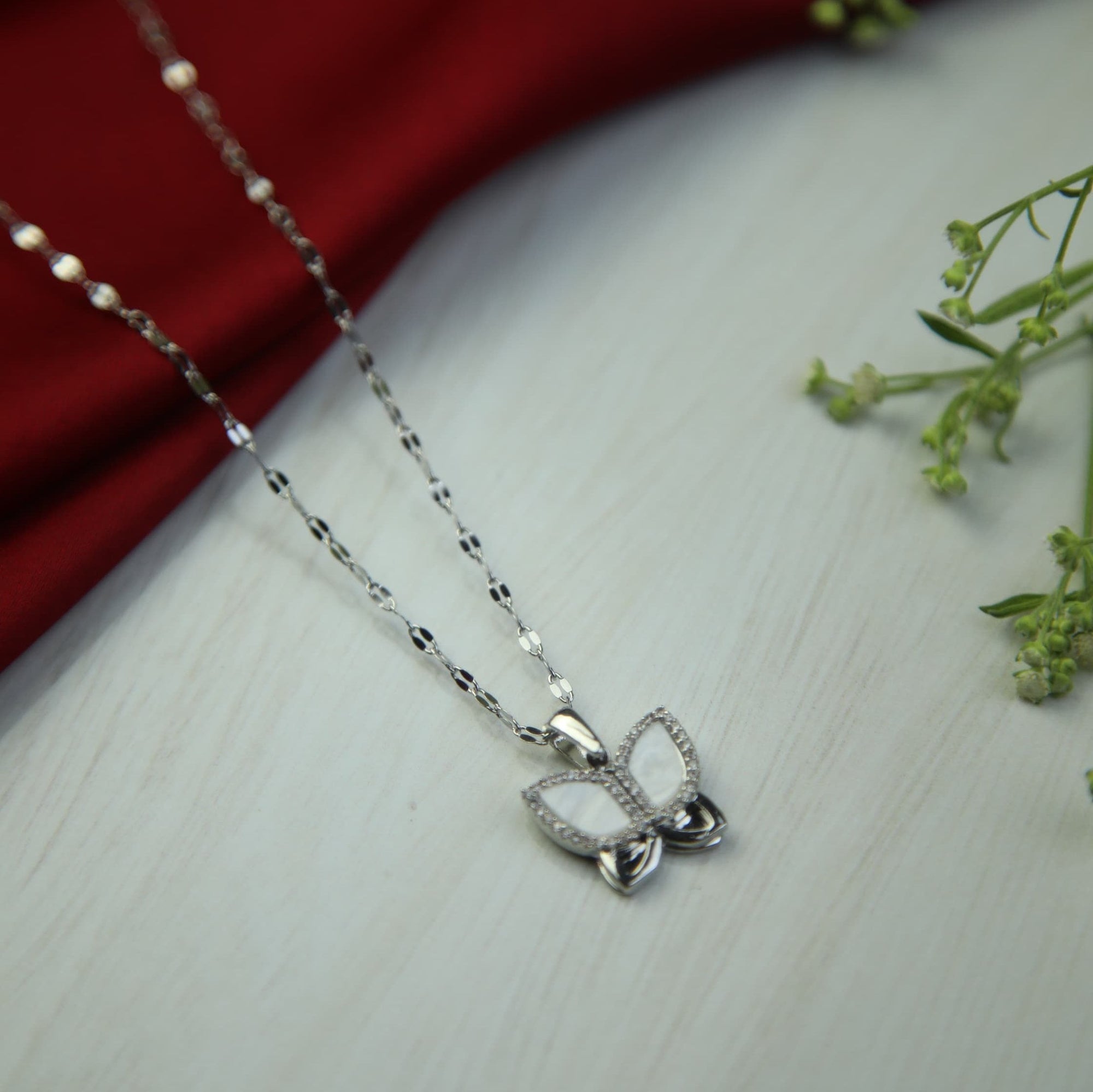 Buy 1 Get 1 Free Butterfly And Ruby Spinal Necklace Deal - Zabrpk